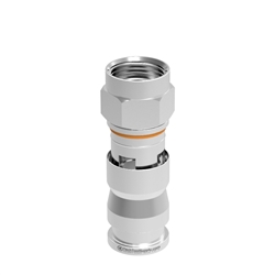 Super-Fast MCV RG6Q F Compression Connector - 25pc