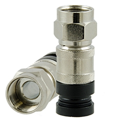 Holland RG6 QC Continuity Connectors - 50 pc