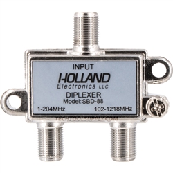 Holland Sub-Band Diplexer - 1-88Mhz, 102-1218Mhz
