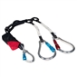 UnitySafe Hot Shot Force Deux� Dual-Leg Lanyard, Left-Handed Carabiner, Tie-Back, FF1/FF2 Rated, ANSI Z359.13-2021
