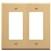 FACEPLATE, DECOREX, 2-GANG, IVORY