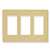 FACEPLATE, DECOREX, 3-GANG, IVORY