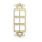 ICC IC107DI6IV 6-Port Insert, Decorex, High Density, Ivory