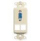 ICC VGA DB15 Plate W/ 2 Quickport - Ivory