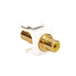 Quickport RCA Female, Yellow Insert, White