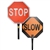 Jameson PL-STP1 Double-Sided Stop/Slow Sign