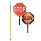 Jameson Double-Sided Stop/Slow Sign w/ Pole
