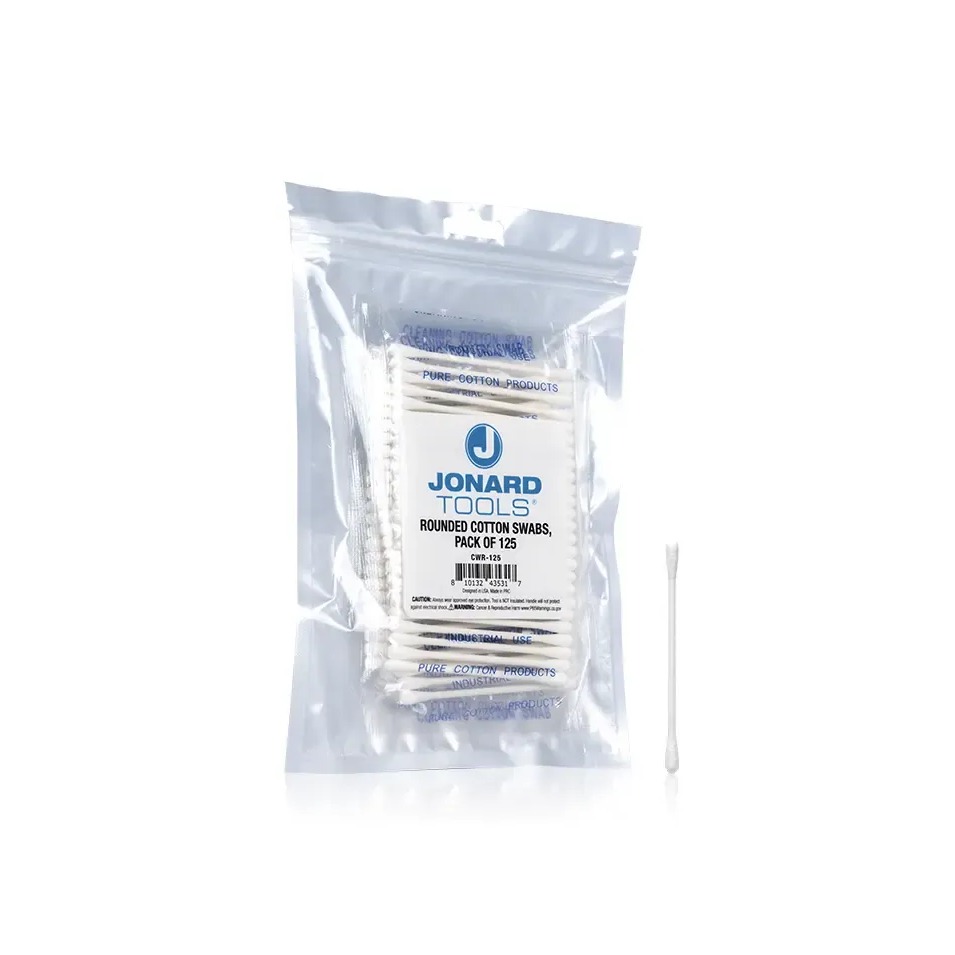 Jonard Rounded Cotton Swabs - Pack of 125