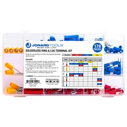 Jonard Solderless Ring and Lug Terminal Kit