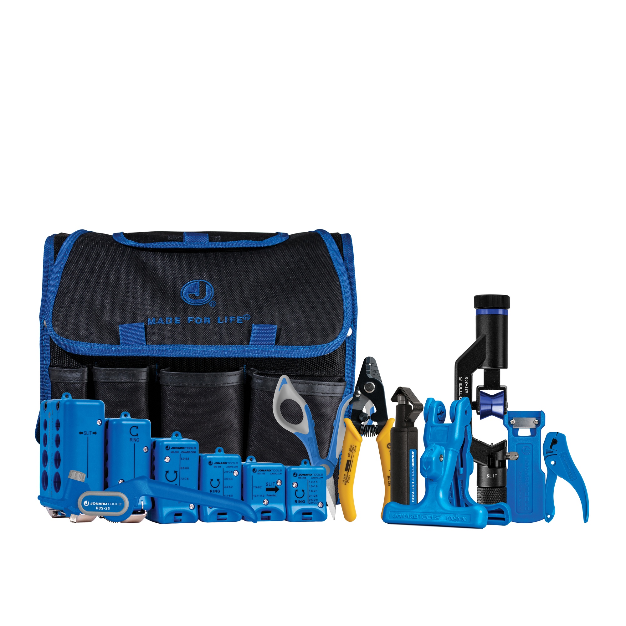 Jonard Fiber Optic Mid Span Slit & Ring Tool Kit - 1.2mm-18.2mm