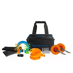 Jonard TK-605 Cable Pulling Kit with case, combs, pulleys and J-hooks