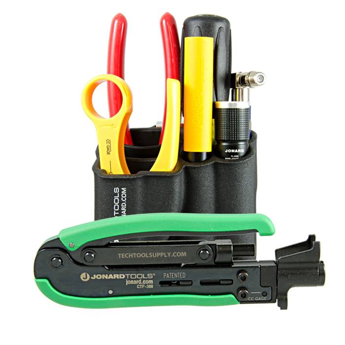 Jonard Industries H-85 Coax Tool Kit Molded Pouch 8-piece for sale online 
