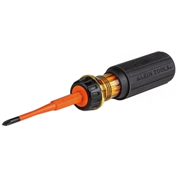 Klein Tools 2-in-1 Insulated Flip-Blade Screwdriver - #1