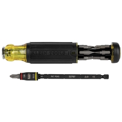 Klein 14-in-1 HVAC Adjustable-Length Impact Screwdriver w/ Flip Socket