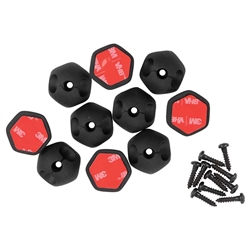 Klein Tools Self-Stick 1-Slot Cable Clips - 10pc