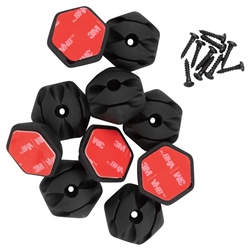 Klein Tools Self-Stick 3-Slot Cable Clips - 10pc