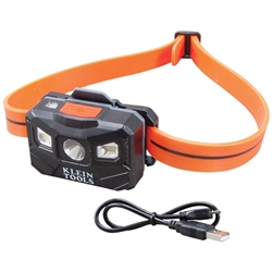 Klein Rechargeable Headlamp w/Silicone Strap