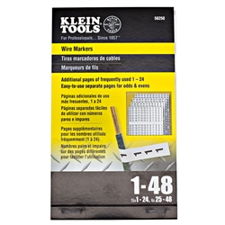 Klein Tools Wire Markers - Numbers 1-48