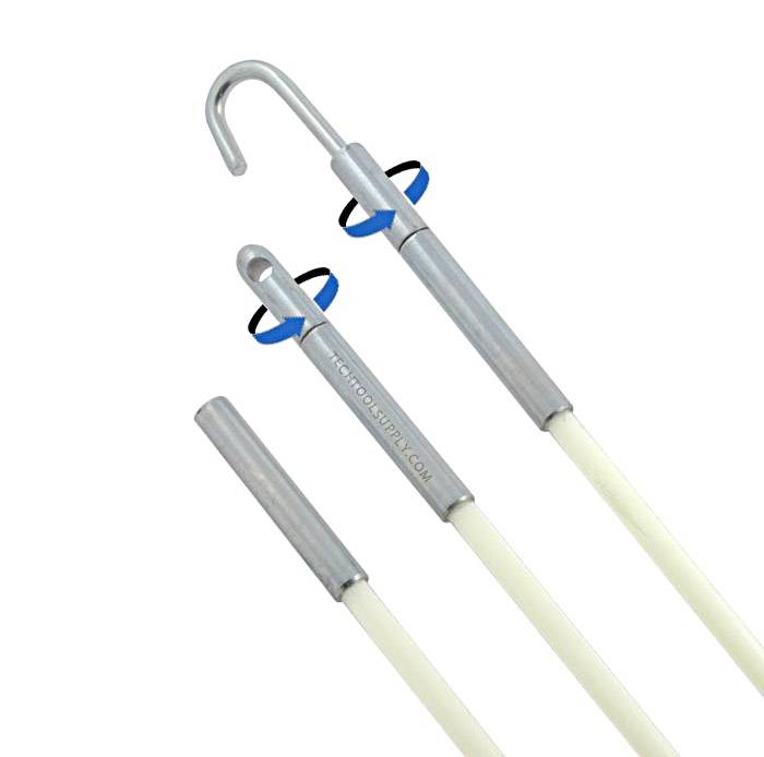 Klein Tools 56312 12' Lo-Flex Fish Rod Set