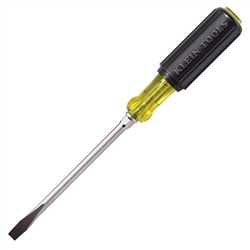 Klein 1/4-Inch Keystone Screwdriver, 4-Inch Round Shank