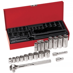 Klein 20-Piece 3/8in Drive Socket Wrench Set