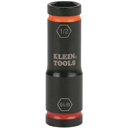 Klein Flip Impact Socket - 9/16in x 1/2in