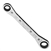 Klein Tools Ratcheting Box Wrench - 1/2in x 9/16in