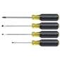 Klein Tools 4-Piece Mini Cushion-Grip Screwdriver Set