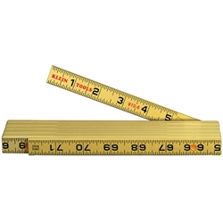 Klein Fiberglass Folding Rule Inside Reading