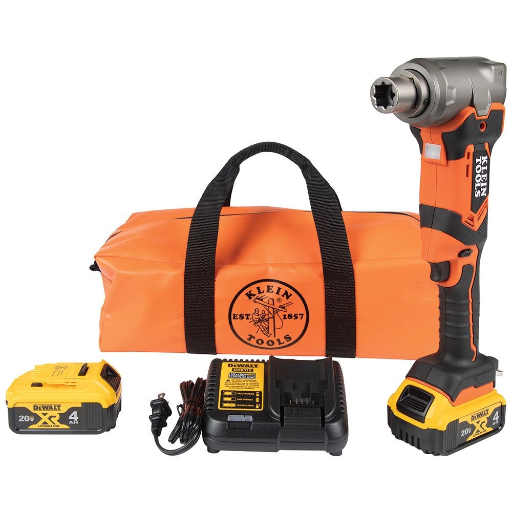 Klein BAT20LW1 Tools Right-Angle Impact Wrench Kit