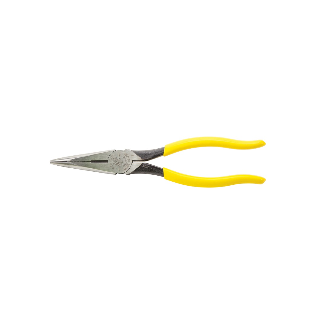 Klein Tools 8in Heavy-Duty Long-Nose Pliers - Side-Cutting