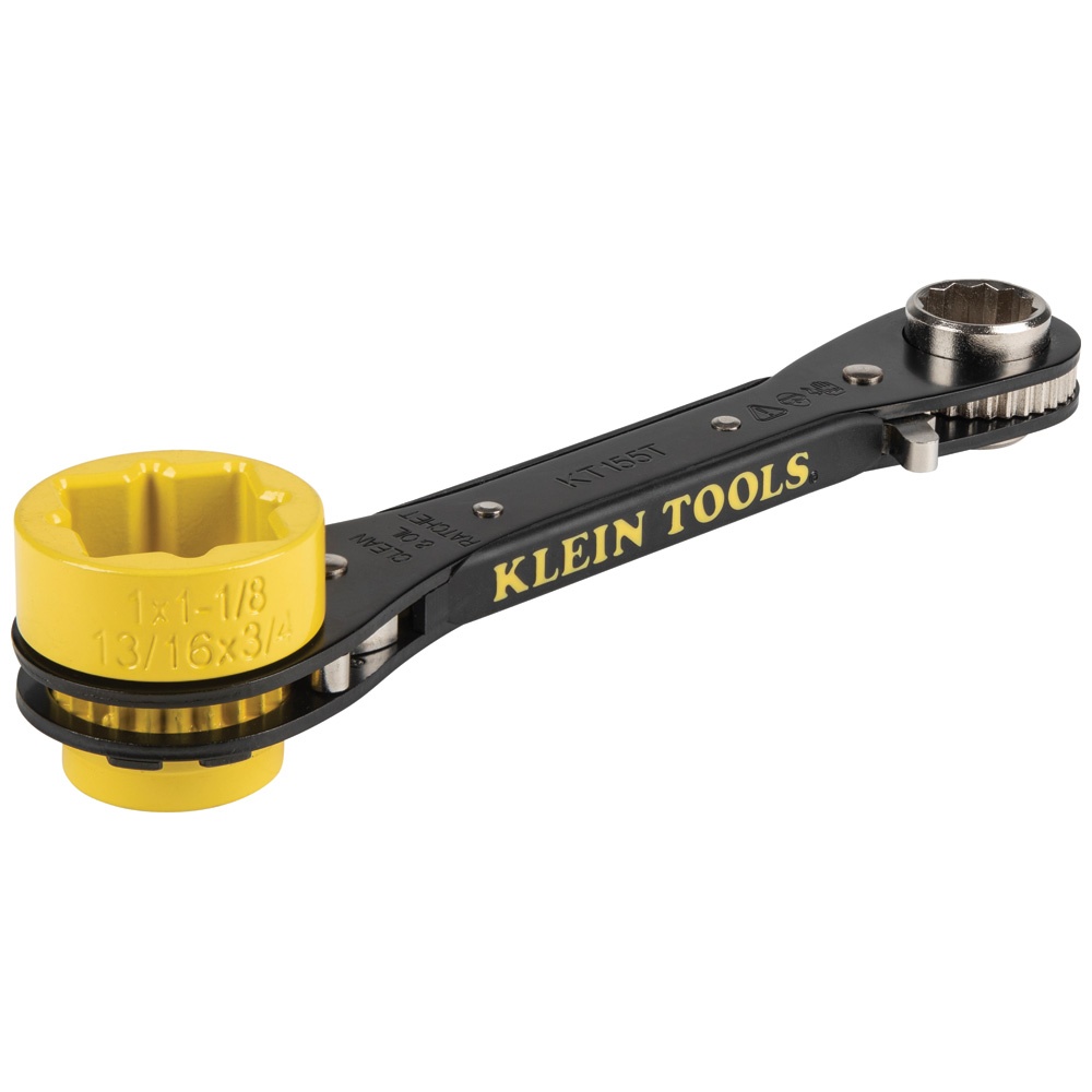 Klein Tools 6-in-1 Ratcheting Linemans Wrench