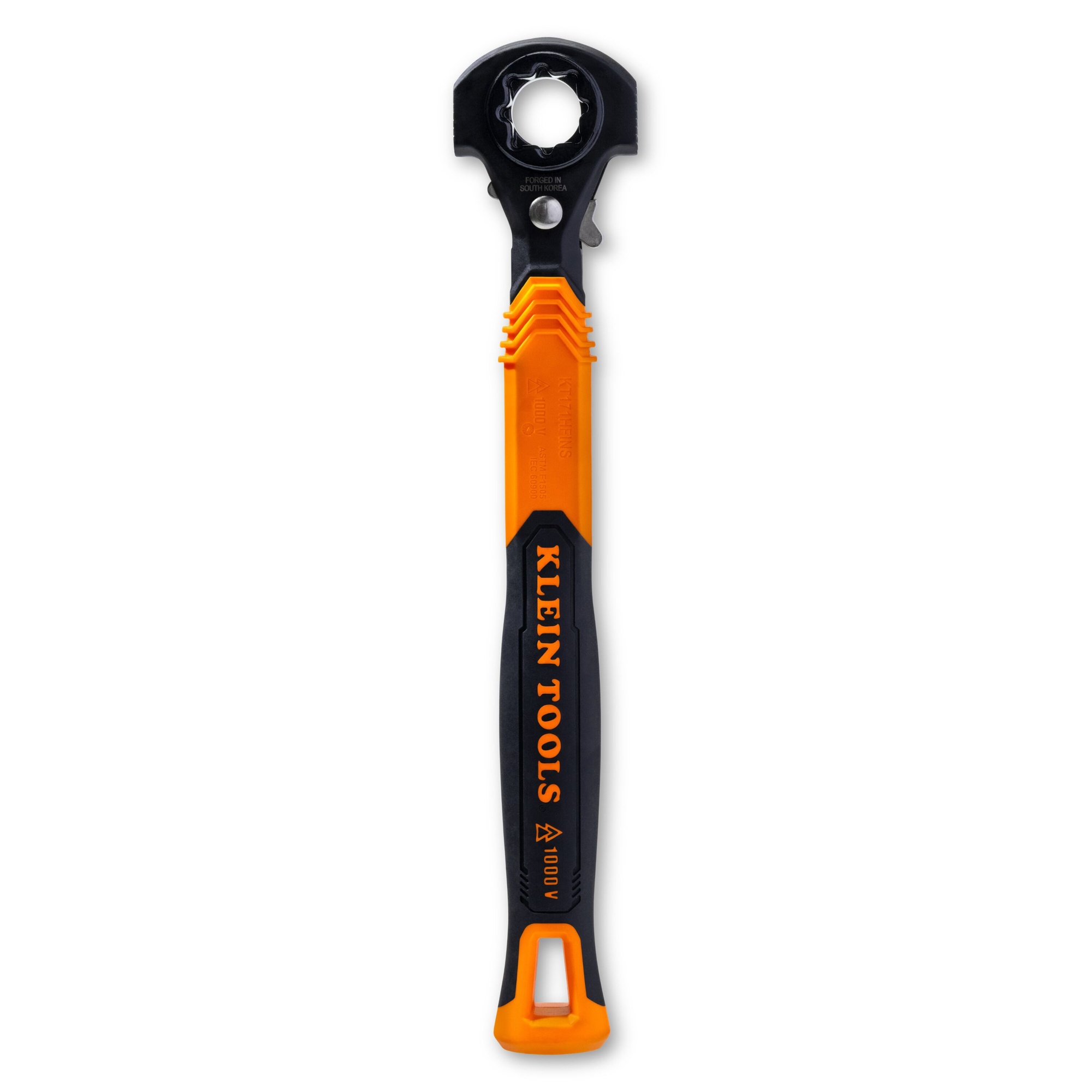 Klein 5-in-1 Hammer Facing Insulated Lineman Wrench - 1000V