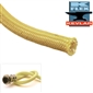 1/4in Kevlar&reg; Expandable Sleeving Yellow - 50'