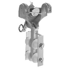 Lemco Multiple Cable Block - 4 Nylon Rollers