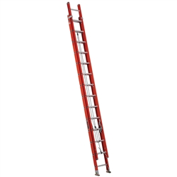 28 ft Fiberglass Ladder w/ v-pole grip hooks