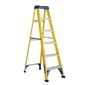 6 ft 250lb Pioneer Fiberglass Standard Step Ladder - Type I