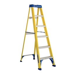 6 ft 250lb Pioneer Fiberglass Standard Step Ladder - Type I