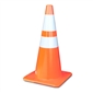 28 Inch Safety Cone W/ 2 Reflective Collars