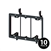 Arlington LV3 Triple Gang Low Voltage Bracket - 10 Pack