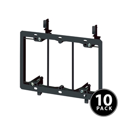 Arlington LV3 Triple Gang Low Voltage Bracket - 10 Pack