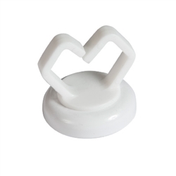 Mag-Daddy 1/2in Magnetic Cable Holder 10lbs - Plenum White 100pc