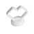 Mag-Daddy 3/4in Magnetic Cable Holder 16lbs - Plenum White 100pc