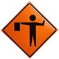 MDI Flagger Symbol Traffic Sign - 36in