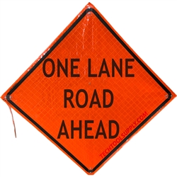 MDI One Lane Road Ahead Traffic Sign - 36in