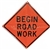 MDI Begin Road Work Traffic Sign - 36in