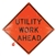 MDI Utility Work Ahead Traffic Sign - 36in