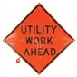 MDI Utility Work Ahead Traffic Sign - 36in