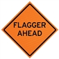 MDI Non-Reflective Flagger Ahead Traffic Sign - 48in