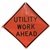 Utility Construction Sign 48in Hi-Vis Reflec